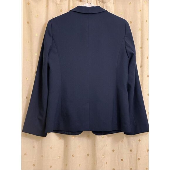 Pre- Loved - Ava Slit Sleeve Blazer - Small/ Navy Blue - Picture 13 of 16